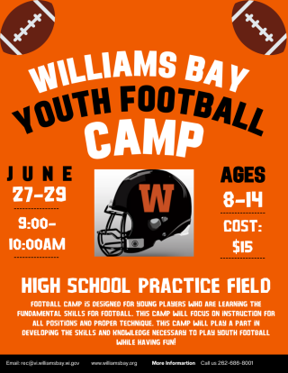 Williams Bay Youth Football Camp