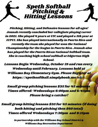 Softball Pitching and Hitting Lessons